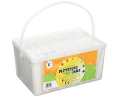 CI CS 1750 weiß Jumbo Spielplatz Kreide in Einer Kunststoff Container mit Griff (52)