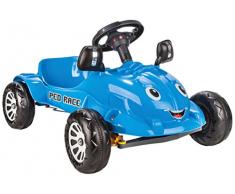 Jamara 460289 Tretauto Blau-Antrieb Durch Treten Der Pedale, Außenspiegel und Hupe