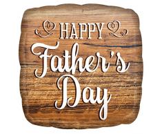 amscan 3722101 Happy Father`s Day Folienballon, Mehrfarbig