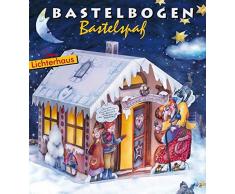 Lichterhaus Hänsel und Gretel Bastelbogen: Hexenhaus zum Ausschneiden und Leuchten