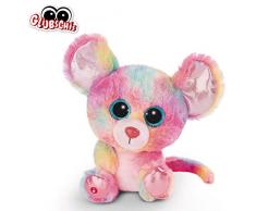 NICI Glubschis: Das Original – Glubschis Maus Candypop 25 cm – Kuscheltier Maus mit großen Augen – Flauschiges Plüschtier mit großen Glitzeraugen – Schmusetier für Kuscheltierliebhaber – 45567
