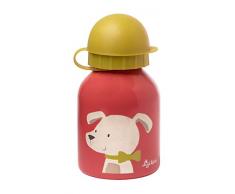 sigikid, Mädchen, Edelstahl Trinkflasche, Motiv Hund, Rosa, 25027