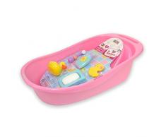 JC TOYS Berenguer Boutique Badewanne mit 5 Zubehörteilen, Mehrfarbig (81400)