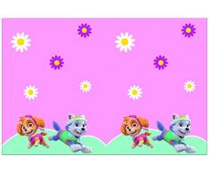 Procos 90278 Tischdecke Paw Patrol-Skye & Everest aus Plastik, rosa, grün