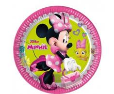 Disney 53837 Minnie Mouse Party Dekoration Teller Papier, 23 cm/groß