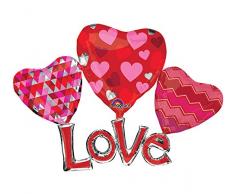 amscan 3186101 Folienballon Multi Love