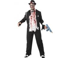 Smiffys Zombie Gangster - Erwachsene Halloween Kostüm