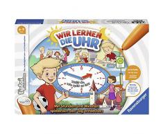 Ravensburger tiptoi 00847 - Wir lernen die Uhr / Spiel von Ravensburger ab 6 Jahren / Spielerisch die Uhr lernen mit dem interaktiven Brettspiel und einstellbarer Uhr