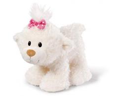 Nici 43348 Kuscheltier kleine Bären-Schwester stehend, 25 cm, weiß
