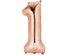 Amscan International 9.197.342,5 cm 1 Form Folienballon, Rose Gold