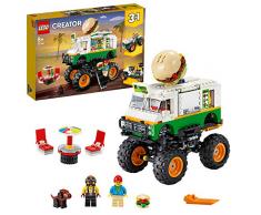 LEGO 31104 Creator 3-in-1 Burger-Monster-Truck - Geländewagen - Traktor, Bauset