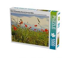CALVENDO Puzzle Rosen und Mohnblüten Momente Schweizer Edition 1000 Teile Lege-Größe 64 x 48 cm Foto-Puzzle Bild von Avianaarts Design Fotografie by Tanja Riedel