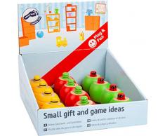 Small Foot 11570 Display Steh-Auf Insekten mit Sound aus Holz, Biene, Raupe und Marienkäfer als Mitbringsel für Kinder Spielzeug