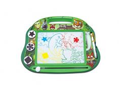 Lexibook CRANX550 Magische magnetische Tiermotiven-Zeichentafel, Magnettafel für Kinder, künstlerisches kreatives Spielzeug für Mädchen und Jungen, Stift und Magnete, Grün