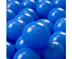 KiddyMoon 300 ∅ 7Cm Kinder Bälle Spielbälle Für Bällebad Einfarbige Plastikbälle Made In EU, Blau