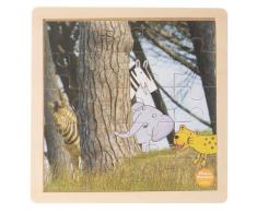Wild Republic 86069 - Mama Mirabelles Tierkino, Holzpuzzle, Suchen und Verstecken, 20 Teile - National Geographic Kids Entertainment