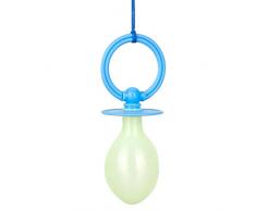 Boland 53056 - Riesenschnuller, Größe 20 cm, Blau, Dekoration, Accessoire, Baby Party, Junge, Motto Party, Karneval