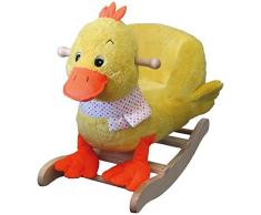 Heunec 729377 Schaukeltier, Ente, gelb mit orange