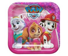 Amscan International 541665 Paw Patrol Papier Teller 18 cm