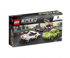 LEGO Speed Champions Porsche 911 RSR und 911 Turbo 3.0 75888 Konstruktionsspielzeug