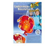 folia 94106 - Laternen Bastelset Drache, ca. 35 x 26 x 11 cm - Komplettset zur Erstellung einer wunderschönen Laterne