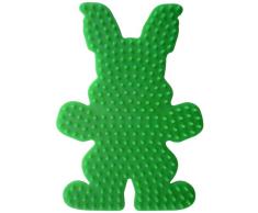Hama Perlen 237-42 - Stiftplatte, Häschen, farbig: grün