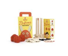 Kipod- Flupieez Kreiert Handpuppen mit Wolle, Mehrfarbig (1)