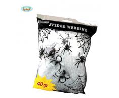 Gallischer 16878 – Spinnennetz weiß ausziehbar für Dekorationen und Dekoration Halloween