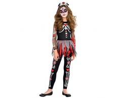 New Amscan Teens Halloween Angst to The Bone Skelett Mädchen Kostüm