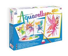 Sentosphere 3900672 - Aquarellum Junior Feen, Malset 4 Ausmalbilder