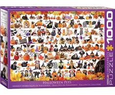 EuroGraphics Puzzle Halloween Welpen und Kätzchen