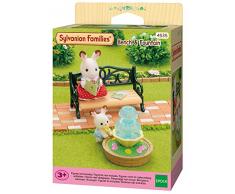 Sylvanian Families 4535 Gartenbank mit Springbrunnen, Mehrfarbig