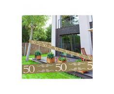 Folat Absperrband 50 zur Goldenen Hochzeit, PVC, ca. 15 Meter x 7,5 cm.