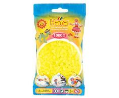 Hama 207-34 - Bügelperlen im Beutel, ca. 1000 Stück, neon-gelb