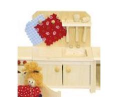 Rülke Holzspielzeug 22116 Puppenhauszubehör, holzfarben, rot