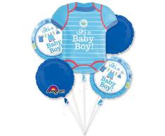 amscan 3091401 Folienballon Set It´s a Baby Boy