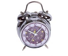 ROYMART Uhr Glocken Medium Modell Fuchsia & Flowers Wecker (RM 1)