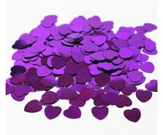 SHATCHI Confetti Konfetti, Herzform, 14 g, Violett