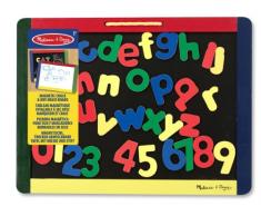Melissa & Doug Magnetische, trocken abwischbare Tafel mit Kreide und Stift (40 Teile)