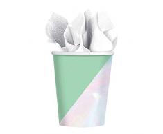 Amscan International 352169 Tafelgeschirr, Papier und Kunststoff, Motiv: Shimmering Party