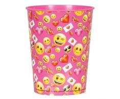 Unique Party Supplies Klauenhammer, Emoji-Valentine Kunststoff Tasse