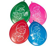 Folat 8 Luftballons * SCHLÜMPFE * als Deko für Kindergeburtstag oder Mottopa