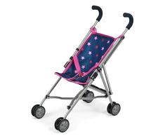 Bayer Chic 2000 601 72 Mini Roma, Puppen-Buggy, Stars Navy pink