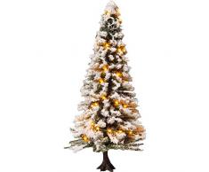 Beleuchteter Weihnachtsbaum, verschneit, mit 30 LEDs, 12 cm hoch