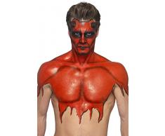 Smiffys 46228 - Flüssiger Latex, Topf und Schwamm, 59 ml, rot