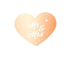 Folat Hochzeit Türschild Roségold