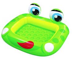 Jilong Frog Pool Planschbecken 128x110x23 cm Kinderpool Schwimmbecken mit aufblasbarem Boden