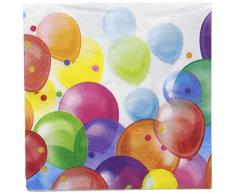 amscan 9900323 20 Servietten Balloons, Motiv