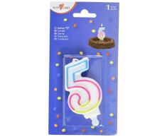 Susy Card 40012100 - Zahlenkerze 5