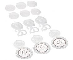 amscan Girlande Silberne Hochzeit 25 Jahre Swirl Dekoration